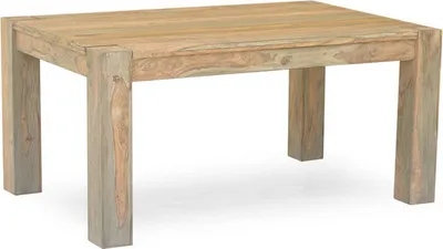 Image de MASSIVMOEBEL24 | Table à manger 120x90 Palissandre huilé Gris taupe NATURE GREY #502