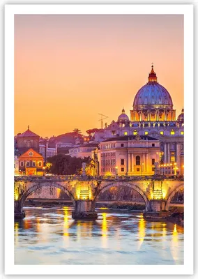 Produktbild von Poster - Poster ohne Rahmen - Rom Italien Basilika Geschichte - 70x100 cm - Wand Bild - Wanddeko - Wandbilder - Kunstposter - Wandposter - Bilder - Kunstdruck - Wandbild - P2XPA70x100-2704