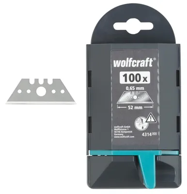Obrázek produktu pro wolfcraft GmbH 4314000, 100 kusů, 18,7 mm, 52 mm, 0,65 mm