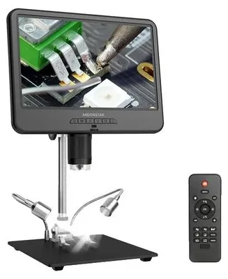 Zdjęcie produktu dla Mikroskop cyfrowy, powiększenie 50-1600x, 10,1-calowy wyświetlacz LCD