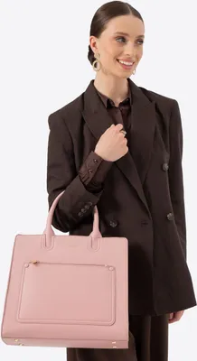 Produktbild von Wittchen Damen-Laptoptasche (13 Zoll) aus Kunstleder, Rosa