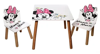 Obrázek produktu pro Dětský stůl s židlemi Minnie Mouse