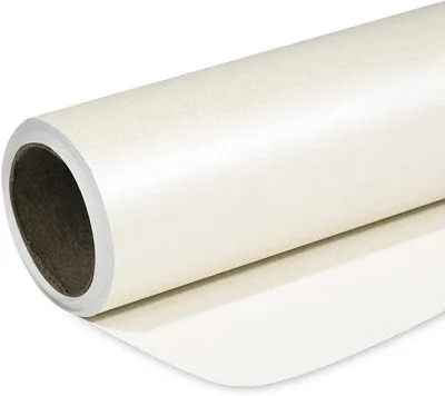 Image de Mini-rouleau blanc, 43 cm x 10 m, pour les mariages et les anniversaires.