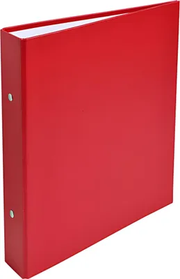 Image de Classeur à anneaux en carton solide 1,8mm PP contrecollé, 2 anneaux 30mm, dos 40mm, pour format DIN A5 rouge