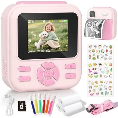 Zdjęcie produktu dla Aparat dla dzieci z drukiem natychmiastowym 1080P hd na prezent