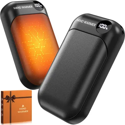 Productafbeelding van Elektrische handwarmers 2-in-1 - Magnetisch - Set van 2 - 6000 mAh - LED-display