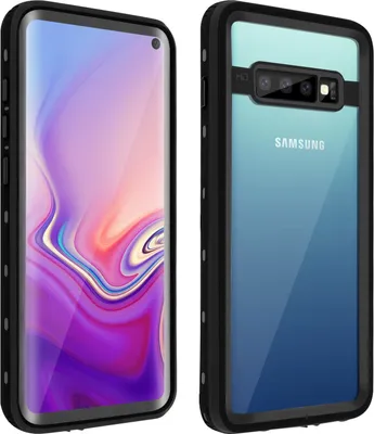 A product shot of a phone case, showing both the front and back of the phone within the case.