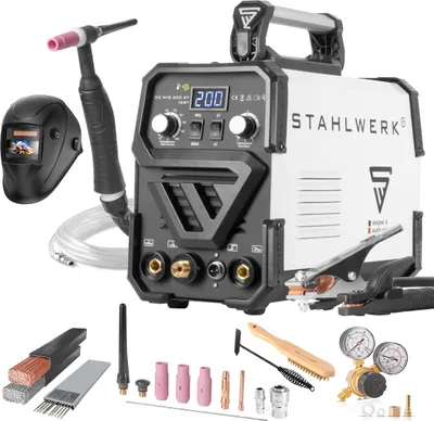 Produktbild von STAHLWERK Schweißgerät DC WIG 200 ST IGBT Vollausstattung