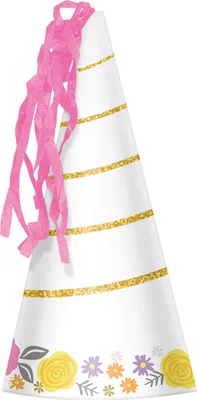 Produktbild von Amscan "Magical Unicorn" 8 Einhorn Partyhütchen 17,1 cm - 251929 | Kinder Geburtstag Partydekoration