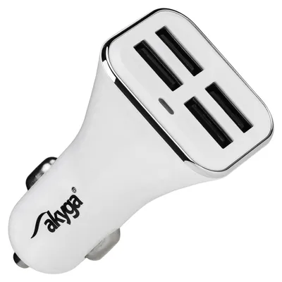 4-fach USB-Ladeadapter 5V 1A für Zigarettenanzünder, 12/24V
