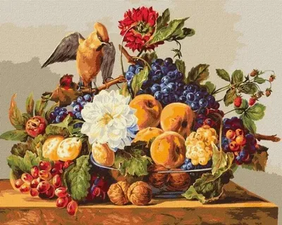 Zdjęcie produktu dla Malowanie po numerach - Jemiołuszka 40x50cm - Ideyka