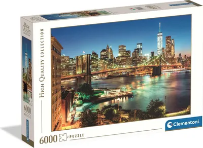 Zdjęcie produktu dla CLEMENTONI CLE puzzle 6000 HQ Brooklyn Bridge Lights 36534