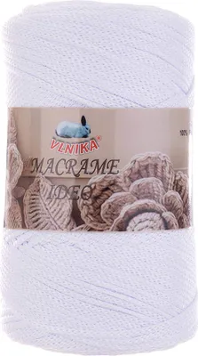 250g Makrameegarn Macrame Ideo Häkelgarn weiß