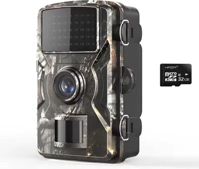 Produktbild von Wildkamera mit Nachtsicht, 16MP 2.7K, IP66, Zeitraffer, inkl. 32GB SD Karte
