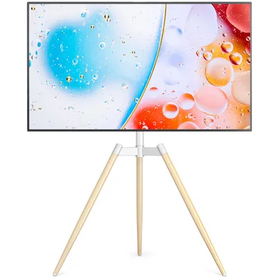 Produktbild von RFIVER Weiß Tripod TV Ständer Stativ Ständer für 32-65 Zoll Fernseher Max Vesa 400 * 400mm 35kg