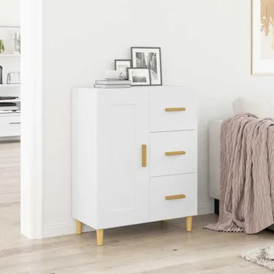 Obrázek produktu pro vidaXL Příborník bílý 69,5x34x90 cm výrobek z odvozeného dřeva