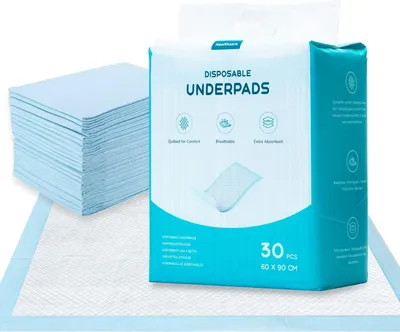 Produktbild von EUROPAPA® 30x saugstarke Inkontinenzunterlage 60x90cm Pflegeunterlage Krankenunterlagen Wasserdicht Inkontinenz Bettunterlage, Einwegunterlagen