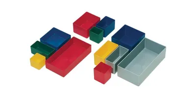 Produktbild von LA KA PE Einsatzkasten rot L54xB54xH63mm für Sortimentskästen PS 25 St. / VE - E63-1