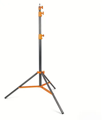 Obrázok produktu pre Stojan na osvetlenie, železná konštrukcia, profesionálny stojan, 1 ks, 2,8 m, ORANŽOVÝ