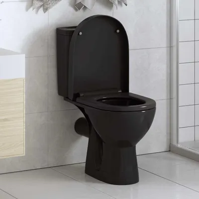Produktbild von Möbel Toilettensitz mit Absenkautomatik und Quick-Release Schwarz - WC-Sitze &3011
