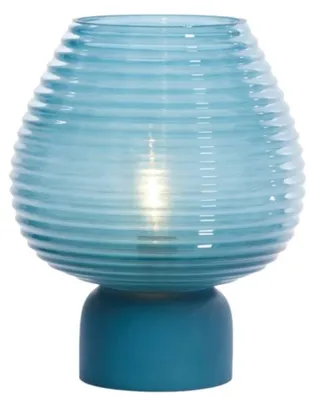 Produktbild von Light & Living Alenna Led Batteriebetriebene Tischleuchte Petrol 27 cm