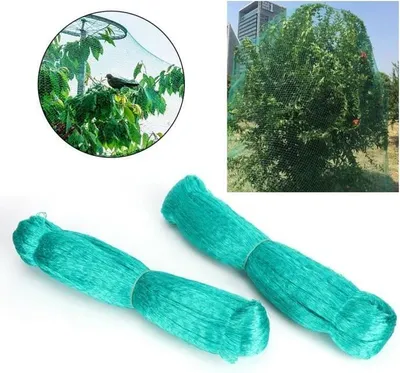 Produktbild von 2-teiliges Insektenschutznetz für Obstgärten, kleine Maschenweite, Vogelschutznetz für Weinreben und Obstbäume, 4 x 15 m