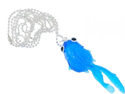 Produktbild von Fisch Koi Kette Halskette Miniblings 80cm Kampffisch Fischkette Goldfisch dunkelblau