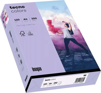 Produktbild von tecno Kopierpapier colors violett DIN A4 120 g/qm 250 Blatt