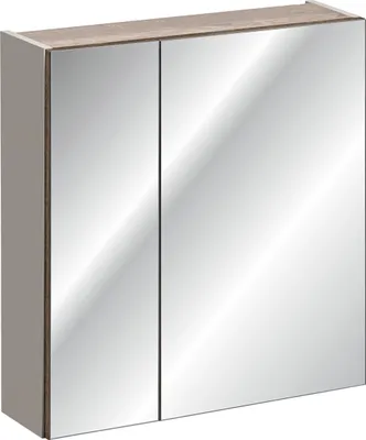 Produktbild von Badezimmer Spiegelschrank 60cm AKAN Taupe inkl. LED