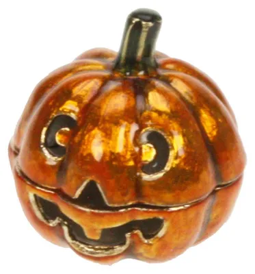 Imagen del producto de Meander, recipiente decorativo de Halloween, forma de calabaza, diámetro 4,5 x 5 cm