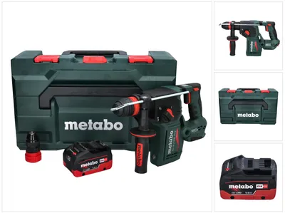 Productafbeelding van Metabo KH 18 LTX BL 24 Q accu combihamer 18 V 2,2 J + 1x accu 5,5 Ah + metaBOX - zonder oplader