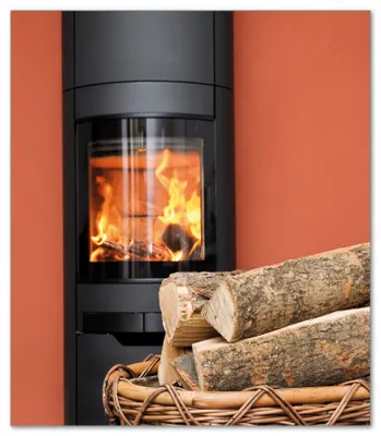 Produktbild von Wallario Herdabdeckplatte aus Glas, Größe 52 x 60 cm 1-teilig, Motiv Kamin Romantik