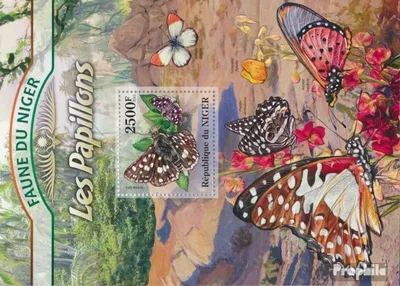 Produktbild von Briefmarken Niger 2013 Mi Block 146 (kompl. Ausg.) postfrisch Schmetterlinge (Spialia spio)