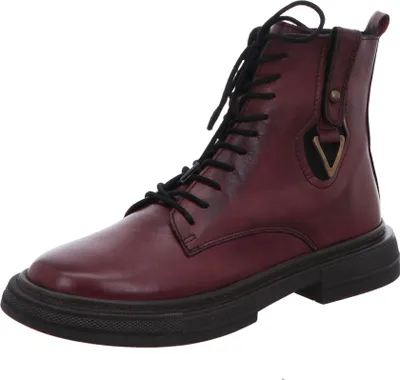 Produktbild von Gemini Damen Stiefelette Combat Schnürboot Leder 333085-02, Größe:40 EU, Farbe:Rot