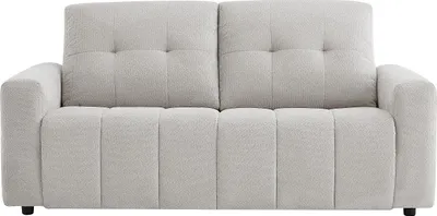 Produktbild von 3-Sitzer-Schlafsofa aus hellgrauem Chenillestoff ISISTIA