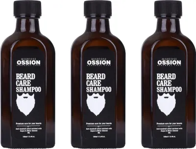 Produktbild von Ossion Beard Care Shampoo 3x100 ml