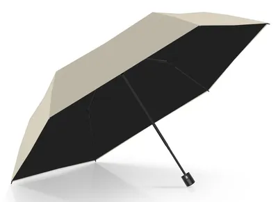 Produktbild von doppler Taschenregenschirm Regenschirm Zero Magic Sun Uni Solid Macadamia Beige / Black