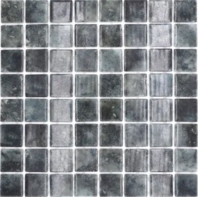 Produktbild von Schwimmbadmosaik Poolmosaik Glasmosaik schwarz anthrazit changierend Wand Boden Küche Bad Dusche MOS220-P56383_f