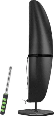 Zdjęcie produktu dla Pokrowiec na parasol ogrodowy z tkaniny Oxford 600D – wodoodporny – odporny na śnieg i wiatr – z ochroną przed promieniowaniem UV – trwały – 190 x 30/81/46 cm