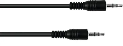 Productafbeelding van OMNITRONIC audiokabel, 3,5 mm stereo, 3 meter, zwart (30211605)