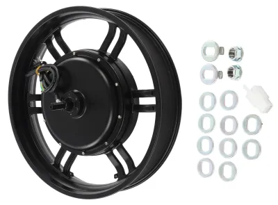 Obrázok produktu pre 20-palcový bezkefový motor v náboji, dvojitý, pre napätie 48 V, 72 V, výkon 500 až 4500 W, elektrická motocykel, skúter, bicykel