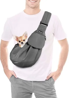 Produktbild von Tragetasche für Hunde und Katzen, verstellbarer Schultergurt, mit Vordertasche, für unterwegs
