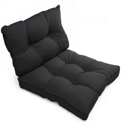 Productafbeelding van Beautissu Buitenloungenkussen Flair, zit- en rugkussen, 60x40 cm, 60x60 cm, grafietgrijs