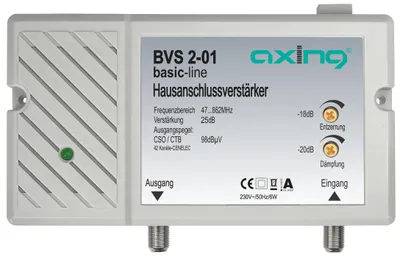 Obrázok produktu pre AXING Zosilňovač káblovej televízie Axing BVS 2 -01 25 dB