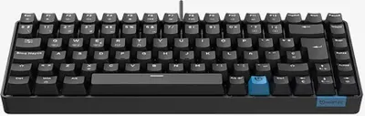 Produktbild von Hiditec GKE010005, Verkabelt & Kabellos, USB + RF Wireless + Bluetooth, Mechanischer Switch, QWERTY, RGB-LED, Schwarz