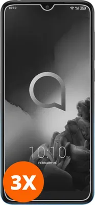 Produktbild von Mobigear 9.98 Alcatel 3 Panzerglas Gehärtetes Glas Displayschutz - Hüllenfreundlich (3er Pack)