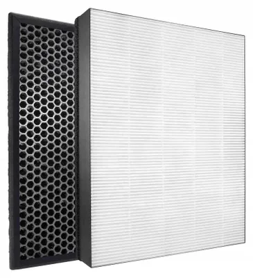 Two air filters are shown side-by-side against a white background.
