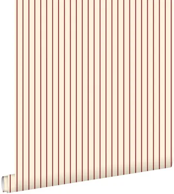 Produktbild von ESTAhome Tapete Streifen Rot und Beige 50 x 900 cm