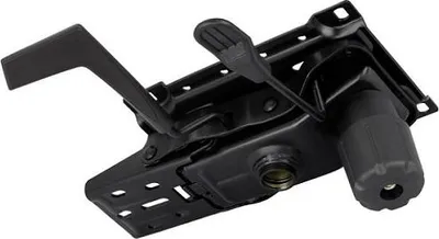 Produktbild von Fotelmechanismus KKM 25 – synchroner Stuhlmechanismus mit Sitzverschiebung, Antishock, Stahl schwarz, 154x200 mm