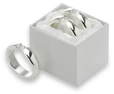 Produktbild von Set von 2 Serviettenringen mit Diamantfinish Ø 4,5 cm